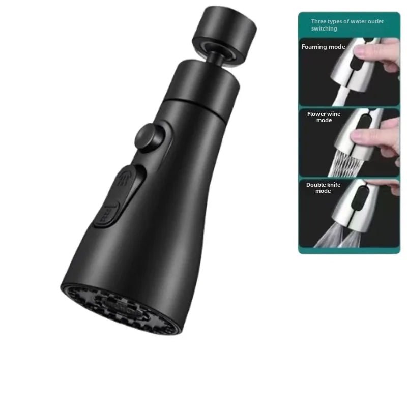 3 in1 Faucet Sprayer Pull Out Kitchen Leakproof 360 Degree Ajustable Sink - ItemDrop