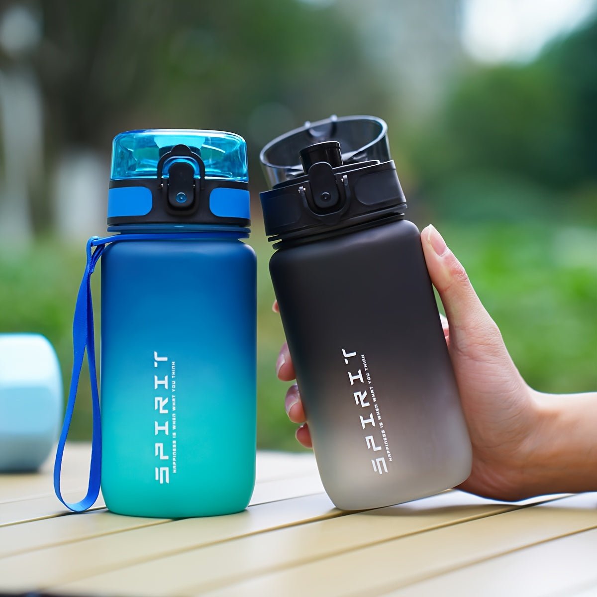 Gradient Sports Water Bottle with Time Marker - Durable PC Material for Cycling & Running - ItemDrop