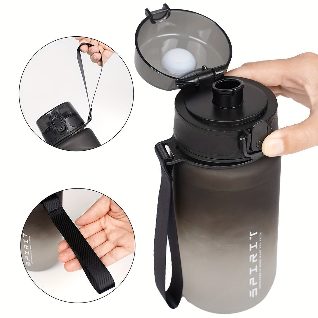 Gradient Sports Water Bottle with Time Marker - Durable PC Material for Cycling & Running - ItemDrop