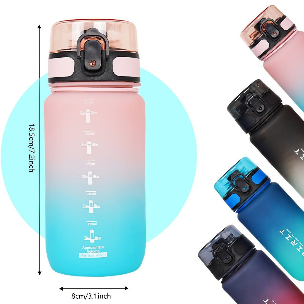 Gradient Sports Water Bottle with Time Marker - Durable PC Material for Cycling & Running - ItemDrop