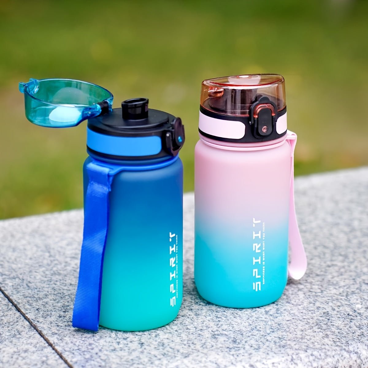 Gradient Sports Water Bottle with Time Marker - Durable PC Material for Cycling & Running - ItemDrop