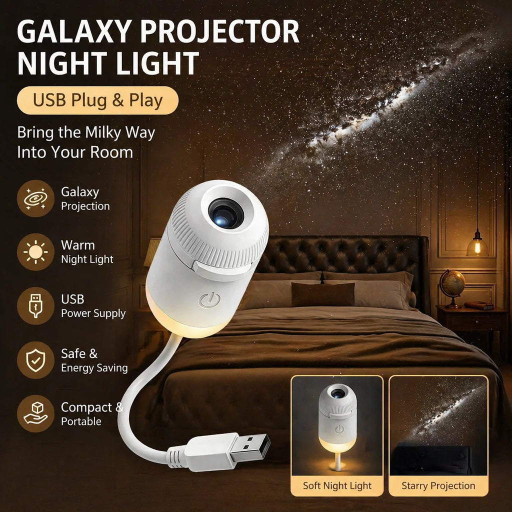 WACUAAO 10-in-1 Galaxy Projector Planetarium 360° Flexible Night Light