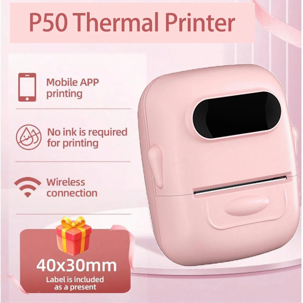 Marklife Thermal Label Printer P50 Bluetooth Sticker Printer