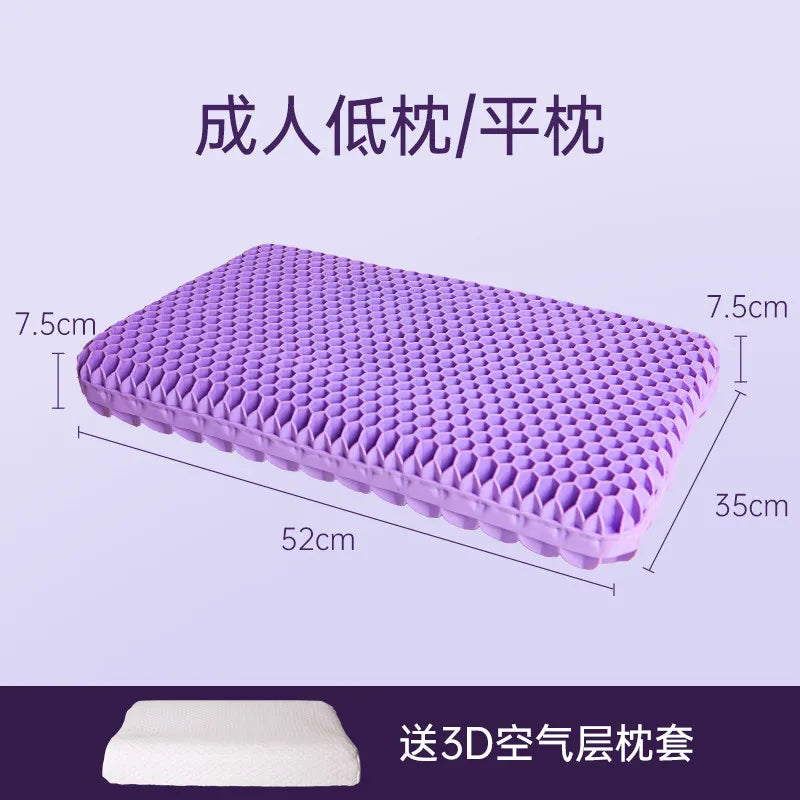 Cooling Pillow TPE Neck Support Orthopedic Sleeping Comfortable Breathable