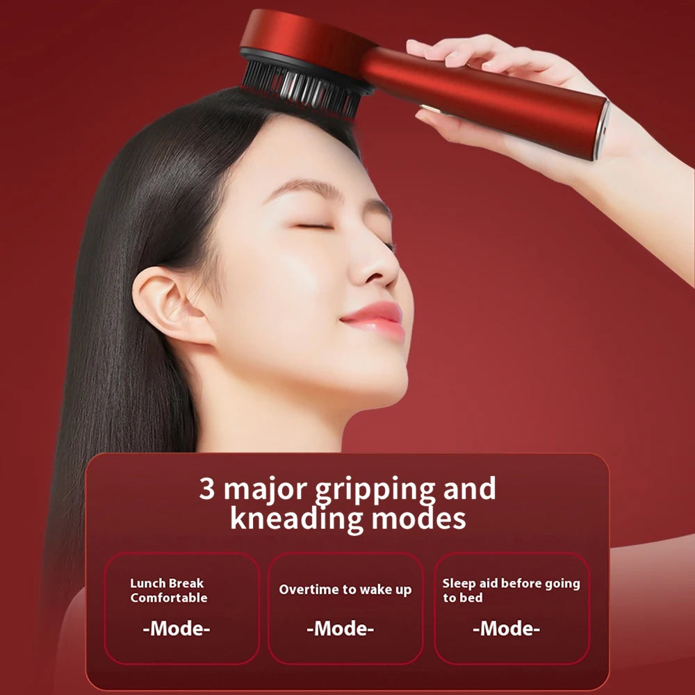 Electric Hair Regrowth Brush with Infrared Light Acupoint Scalp Massage