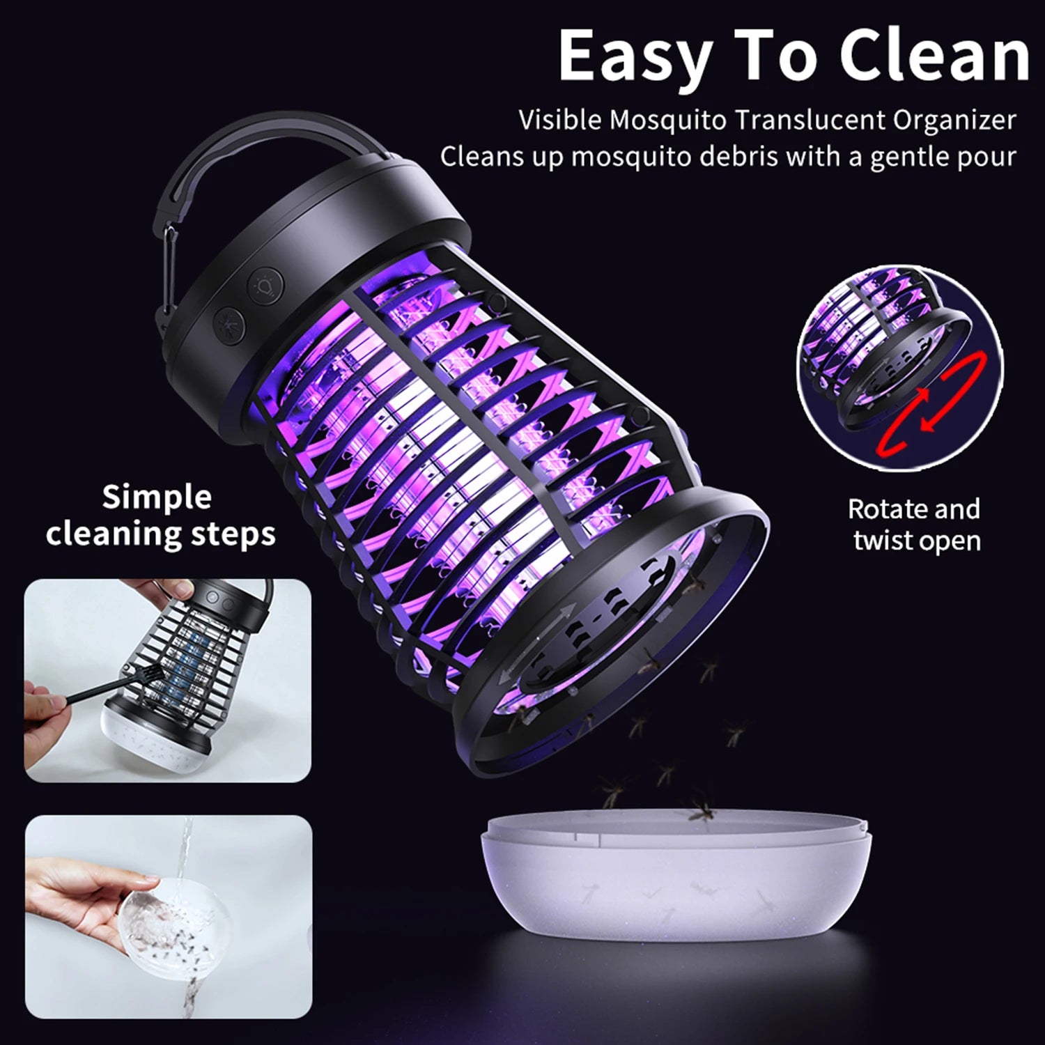 Electric Mosquito Lamp USB Charging Two-In-One Portable Mosquitoes