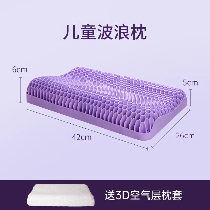 Cooling Pillow TPE Neck Support Orthopedic Sleeping Comfortable Breathable