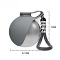 Portable Outdoor Pet Stainless Steel Water Cup Dog Water Bottle with Bowl