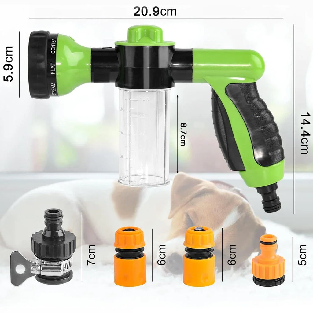 Dog Shower Sprayer 8 in 1 Pet Bath Cleaning Cat Dog Shower Gun