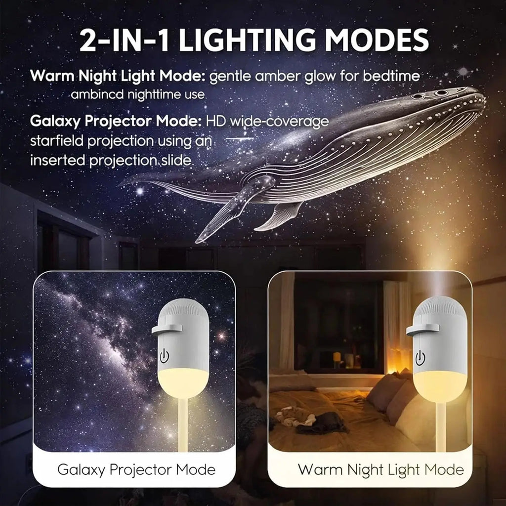 WACUAAO 10-in-1 Galaxy Projector Planetarium 360° Flexible Night Light