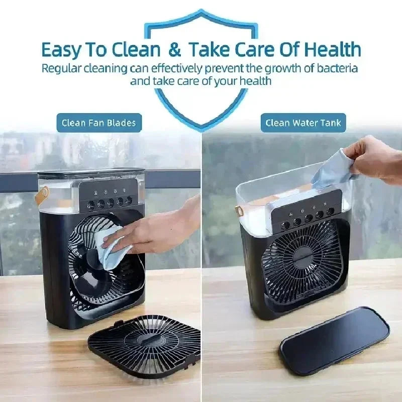 New 3 In 1 Mini Air Cooler Portable Fan Air Conditioner
