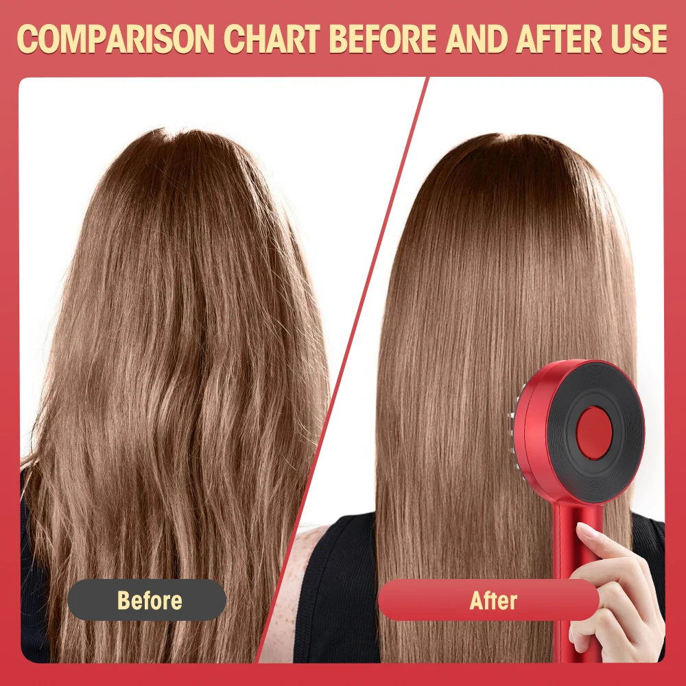 Electric Hair Regrowth Brush with Infrared Light Acupoint Scalp Massage