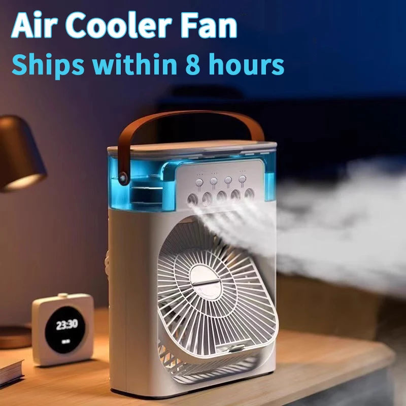 New 3 In 1 Mini Air Cooler Portable Fan Air Conditioner