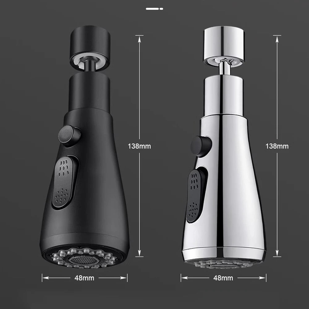 3 in1 Faucet Sprayer Pull Out Kitchen Leakproof 360 Degree Ajustable Sink