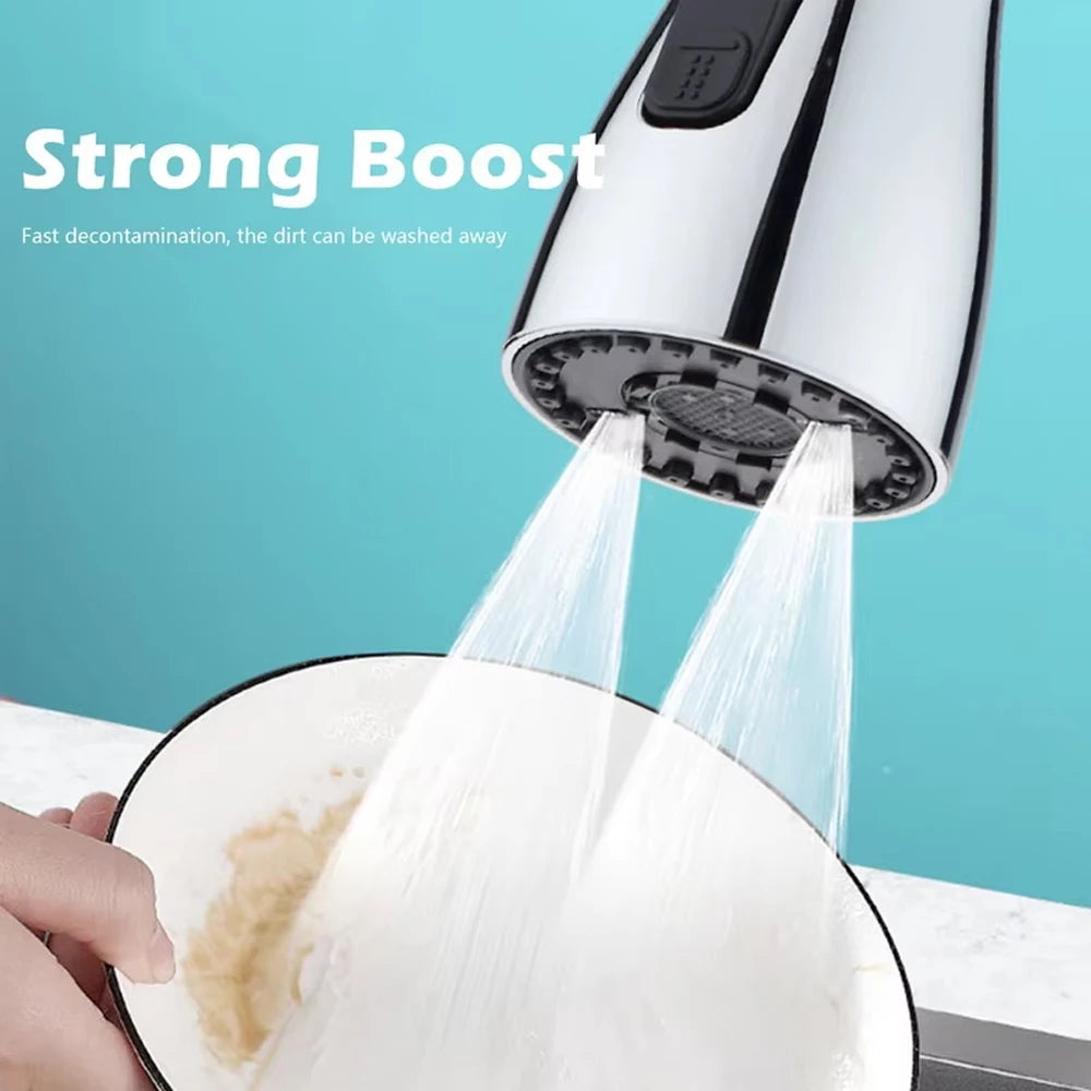 3 in1 Faucet Sprayer Pull Out Kitchen Leakproof 360 Degree Ajustable Sink