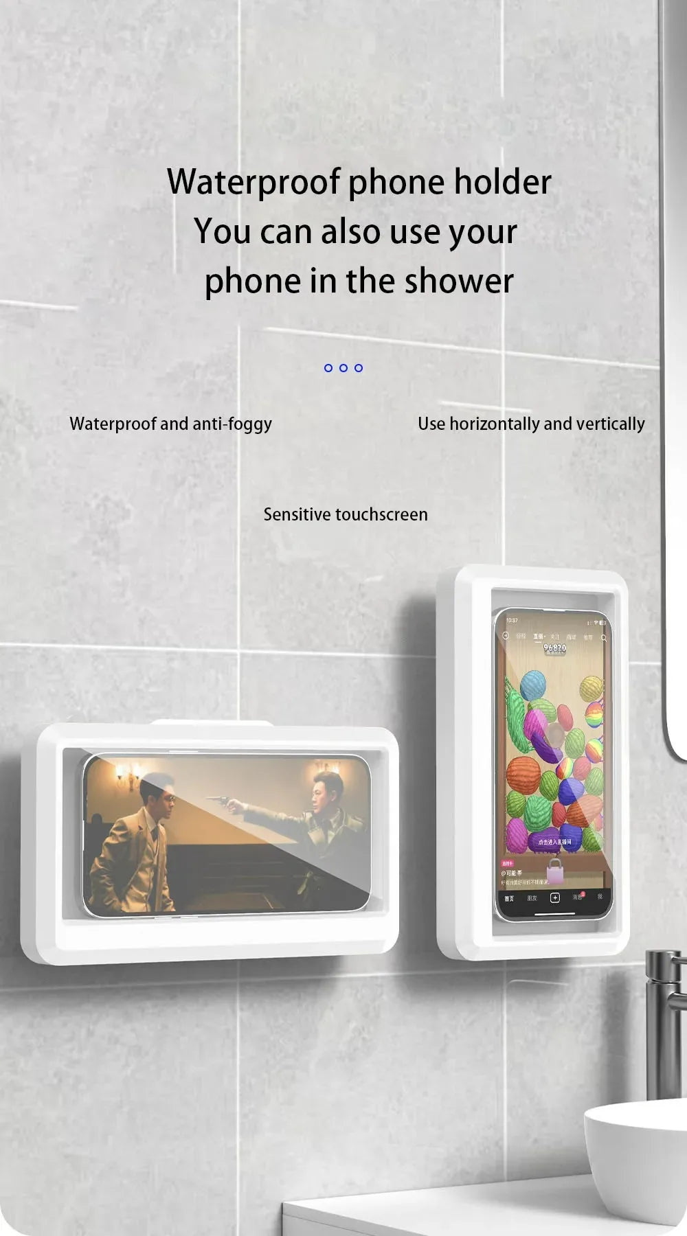 Fixed Waterproof and Anti-fog Mobile Phone Case