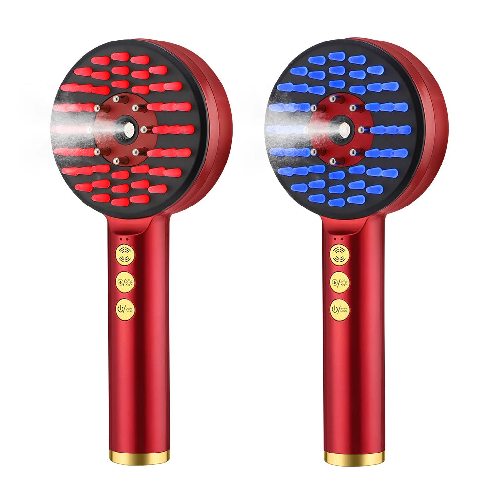 Electric Hair Regrowth Brush with Infrared Light Acupoint Scalp Massage