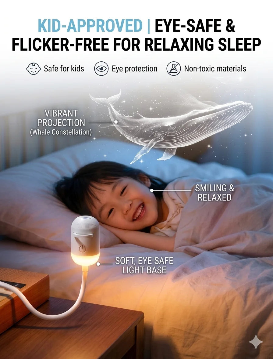 WACUAAO 10-in-1 Galaxy Projector Planetarium 360° Flexible Night Light