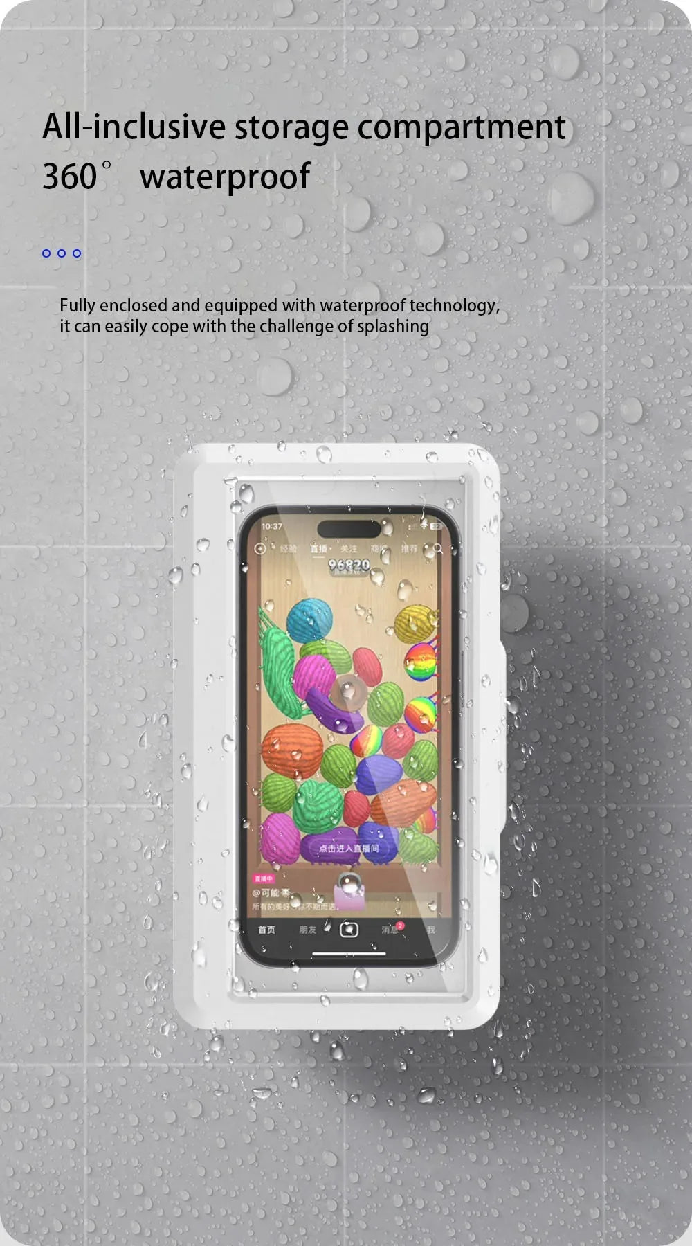 Fixed Waterproof and Anti-fog Mobile Phone Case