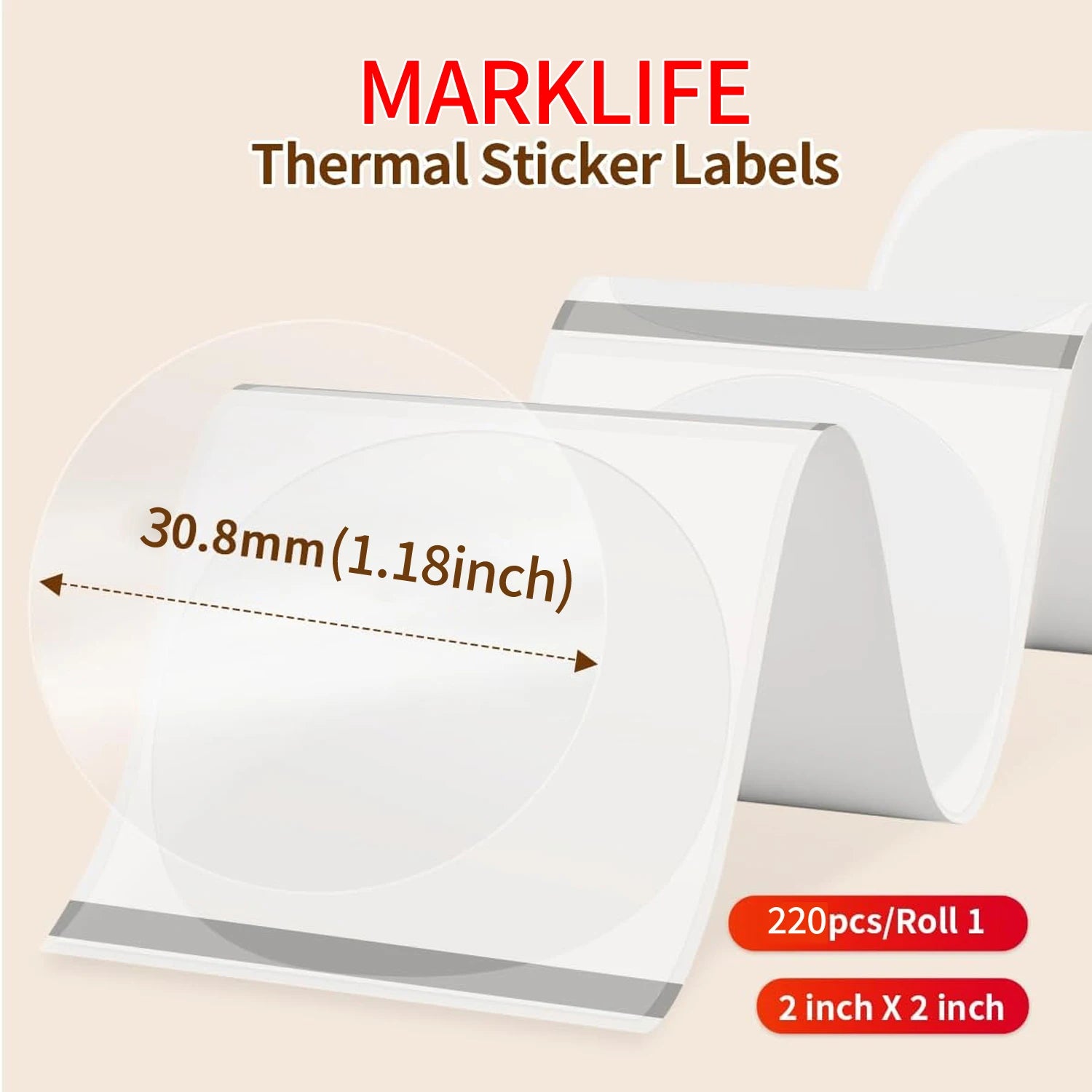 Marklife Thermal Label Printer P50 Bluetooth Sticker Printer