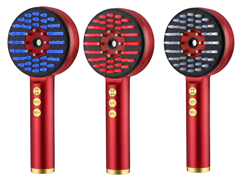 Electric Hair Regrowth Brush with Infrared Light Acupoint Scalp Massage