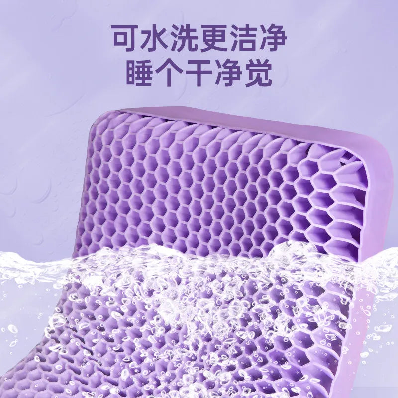 Cooling Pillow TPE Neck Support Orthopedic Sleeping Comfortable Breathable
