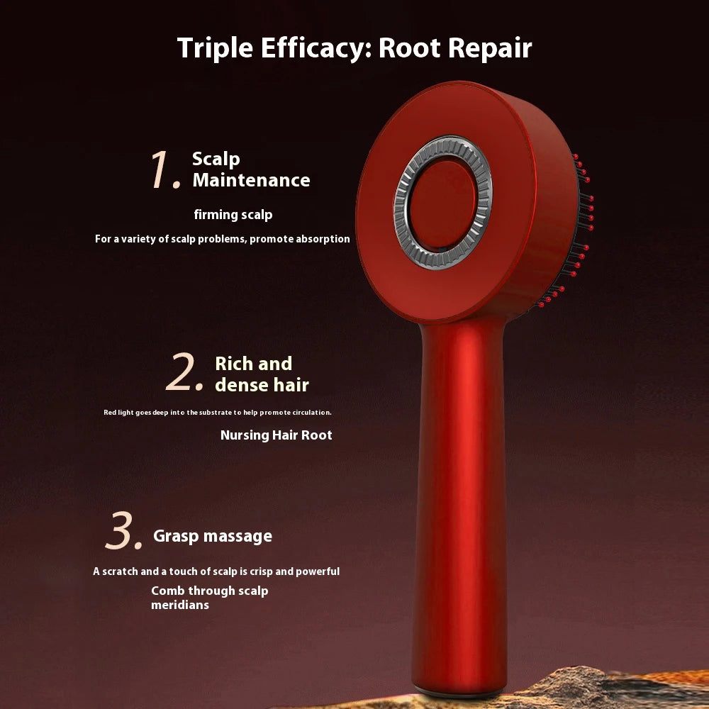 Electric Hair Regrowth Brush with Infrared Light Acupoint Scalp Massage