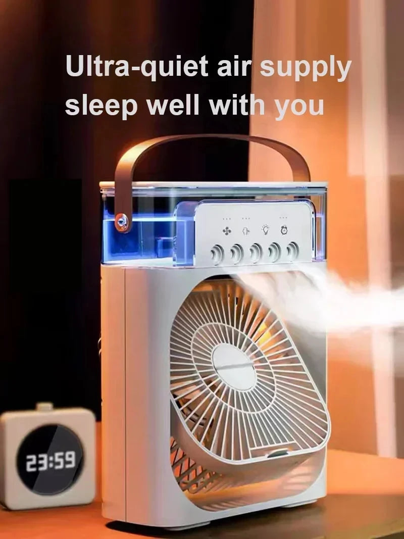 New 3 In 1 Mini Air Cooler Portable Fan Air Conditioner