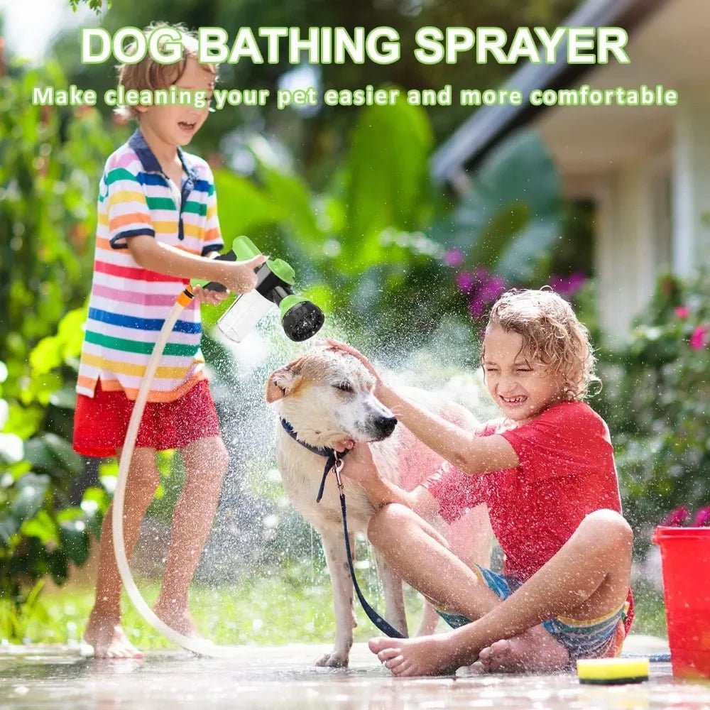 Dog Shower Sprayer 8 in 1 Pet Bath Cleaning Cat Dog Shower Gun - ItemDrop