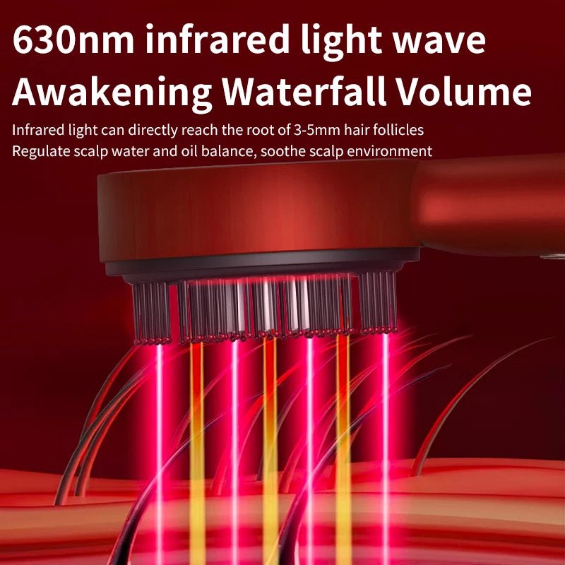 Electric Hair Regrowth Brush with Infrared Light Acupoint Scalp Massage - ItemDrop
