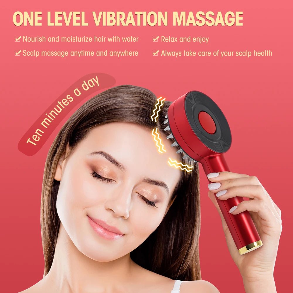 Electric Hair Regrowth Brush with Infrared Light Acupoint Scalp Massage - ItemDrop
