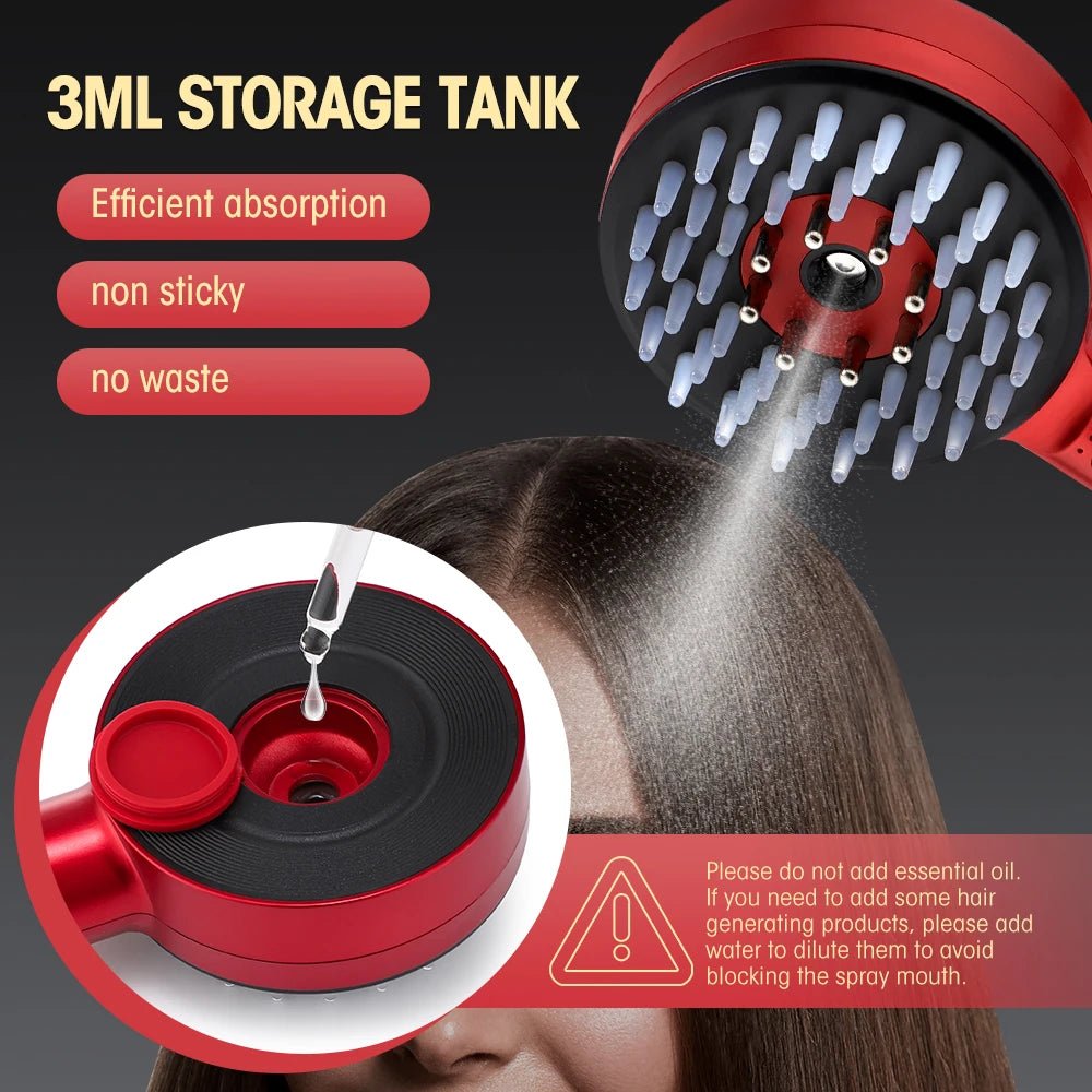 Electric Hair Regrowth Brush with Infrared Light Acupoint Scalp Massage - ItemDrop