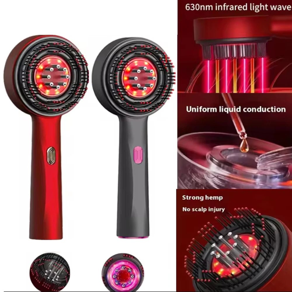 Electric Hair Regrowth Brush with Infrared Light Acupoint Scalp Massage - ItemDrop