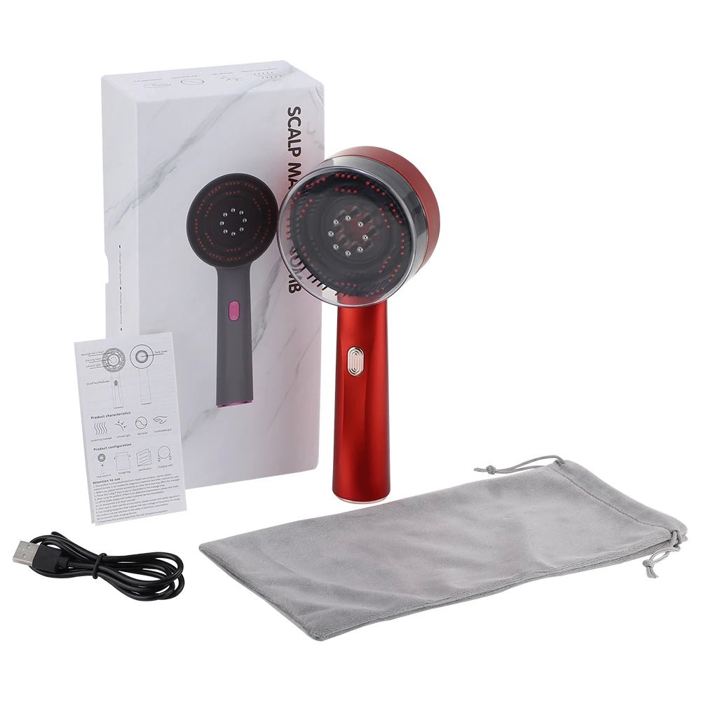 Electric Hair Regrowth Brush with Infrared Light Acupoint Scalp Massage - ItemDrop