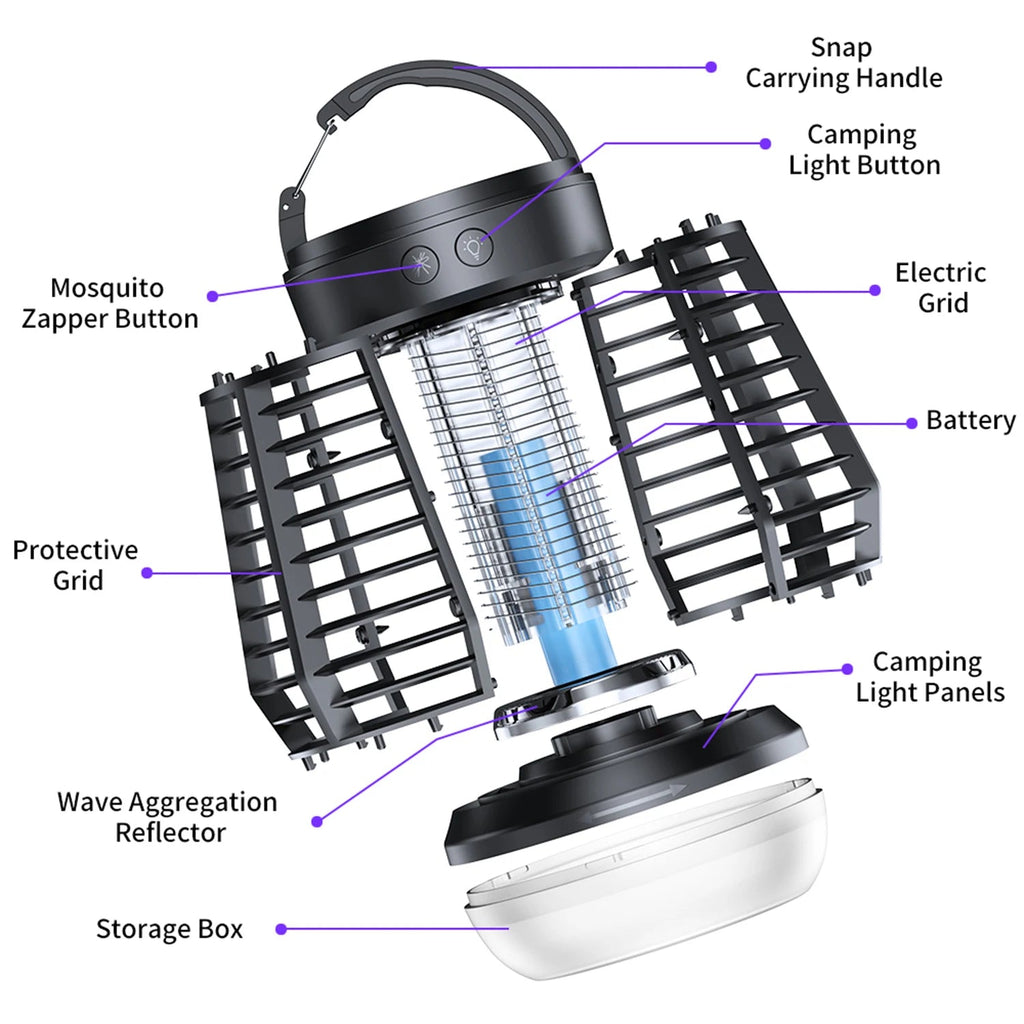 Electric Mosquito Lamp USB Charging Two-In-One Portable Mosquitoes - ItemDrop