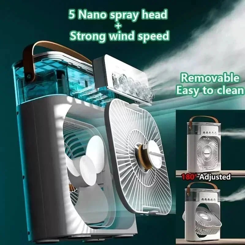 New 3 In 1 Mini Air Cooler Portable Fan Air Conditioner - ItemDrop
