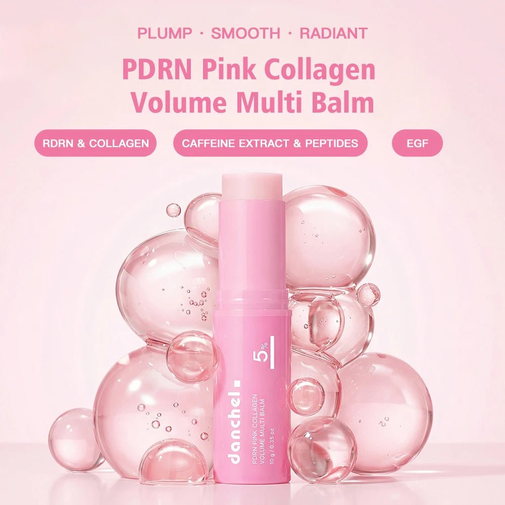 PDRN Pink Collagen Volume Multi Balm Deep Hydration Moisturization Brighten Skin Plump Smooth Radiant Portable Collagen Stick - ItemDrop