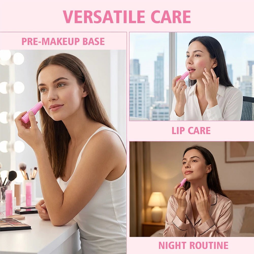 PDRN Pink Collagen Volume Multi Balm Deep Hydration Moisturization Brighten Skin Plump Smooth Radiant Portable Collagen Stick - ItemDrop