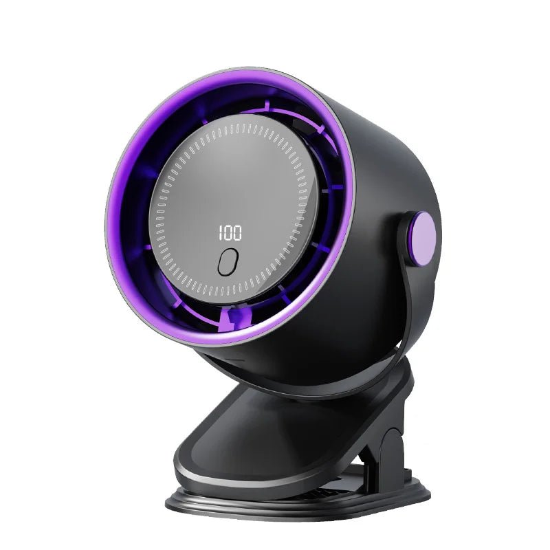 Portable Clip Fan with Timer – USB-C Rechargeable, 360° Flexible Neck - ItemDrop