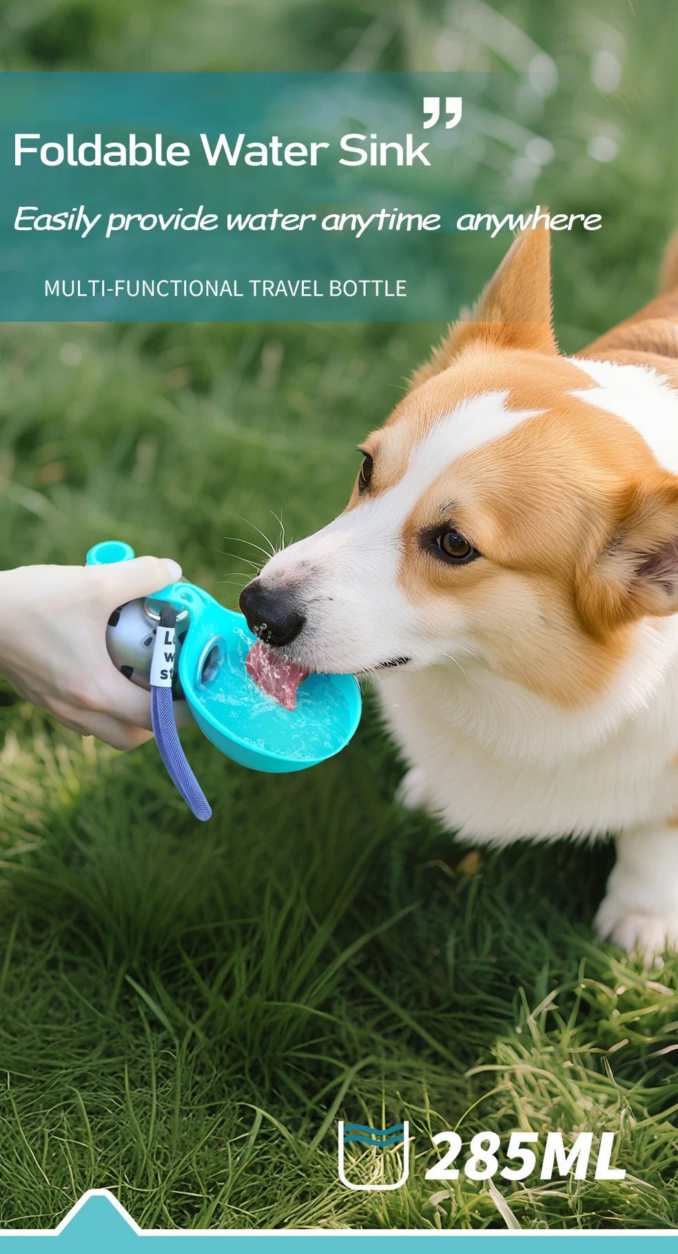 Portable Outdoor Pet Stainless Steel Water Cup - ItemDrop