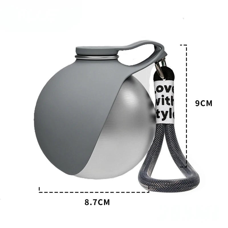 Portable Outdoor Pet Stainless Steel Water Cup - ItemDrop