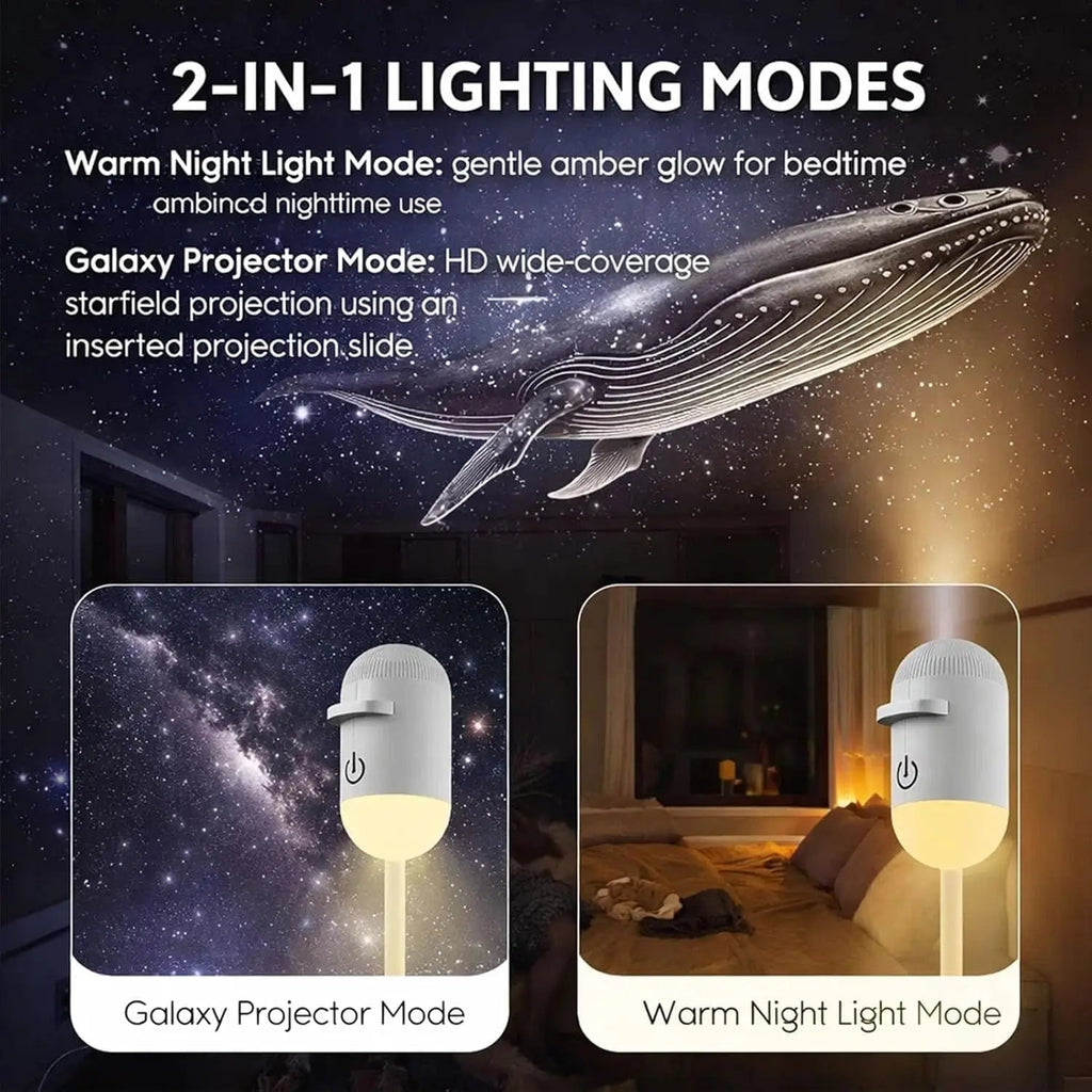 WACUAAO 10-in-1 Galaxy Projector Planetarium 360° Flexible Night Light - ItemDrop