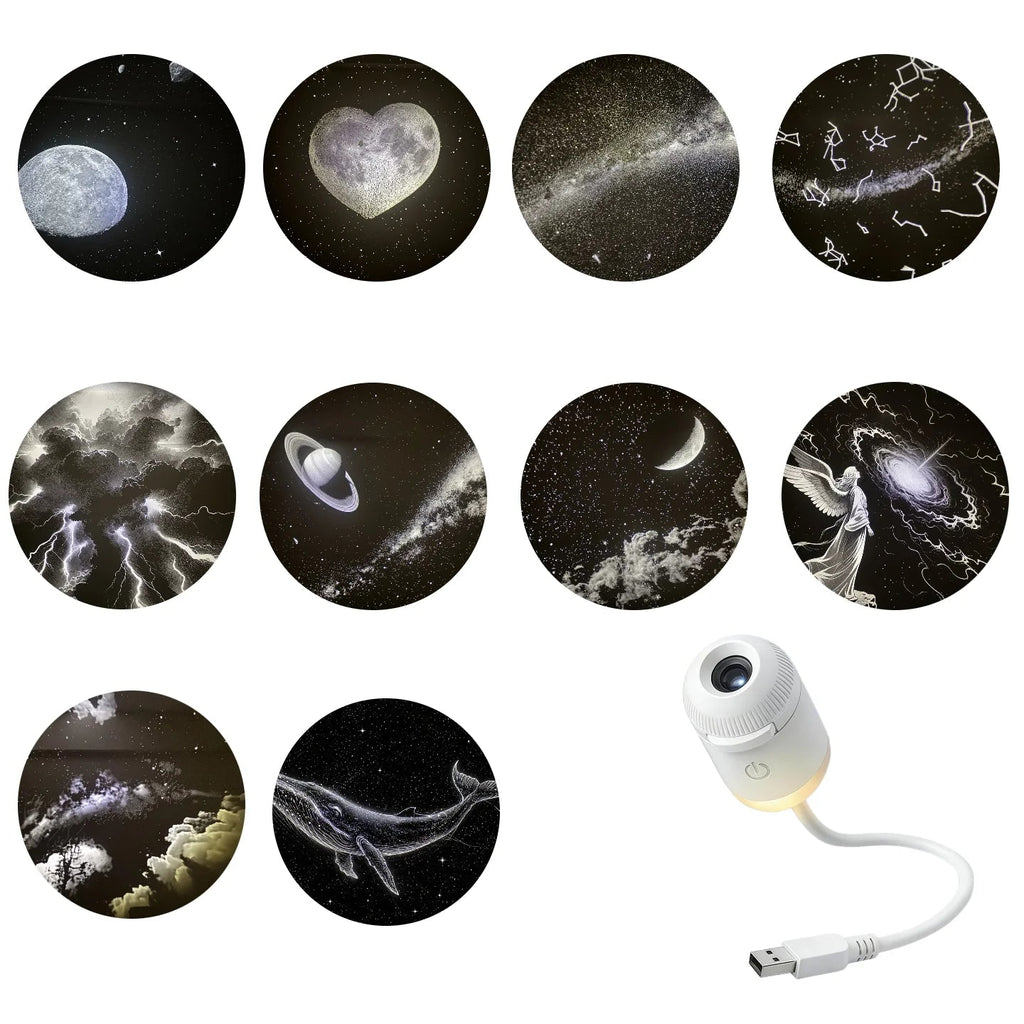 WACUAAO 10-in-1 Galaxy Projector Planetarium 360° Flexible Night Light - ItemDrop