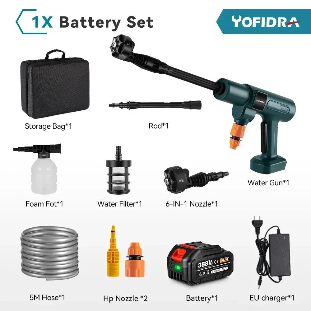 YOFIDRA 200Bar Brushless Electric High Pressure Water Spray Gun - ItemDrop