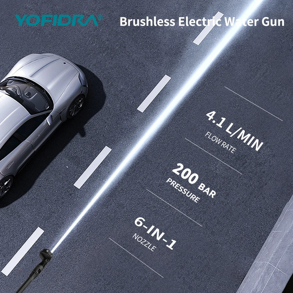 YOFIDRA 200Bar Brushless Electric High Pressure Water Spray Gun - ItemDrop